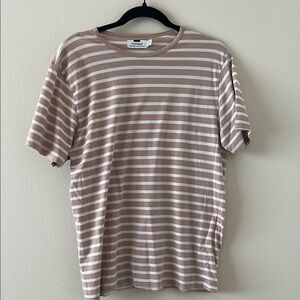 Topman Striped Tan T-Shirt